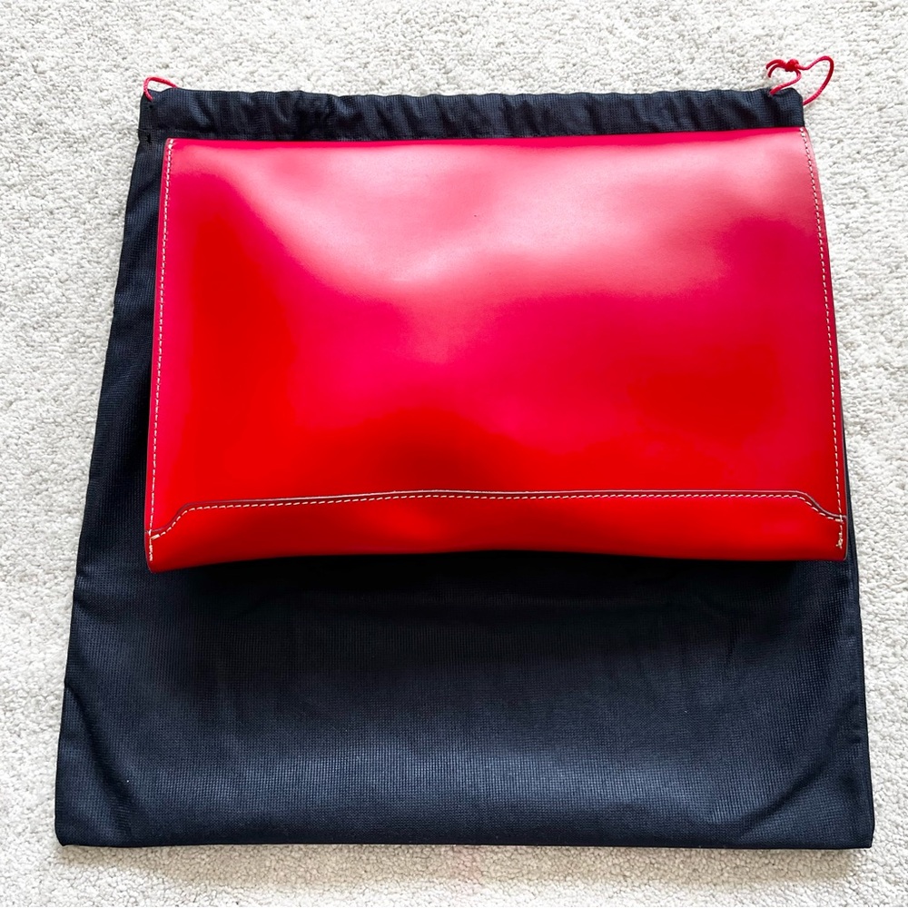 BOLDRINI SELLERIA NWT Envelope Clutch Modern Chic Stylish Sophisticated - Picture 2 of 6